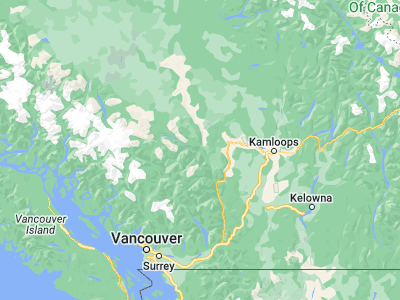 Map showing location of Lillooet (50.6856, -121.942)