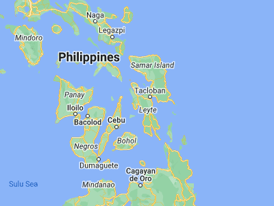 Map showing location of Liloan (11.04417, 124.55056)