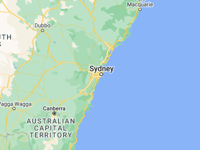 Map showing location of Lilyfield (-33.87611, 151.16556)