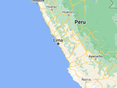 Map showing location of Lima (-12.04318, -77.02824)