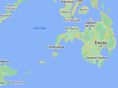 Map showing location of Limaong (7.36056, 122.36639)
