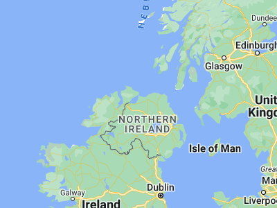 Map showing location of Limavady (55.05045, -6.95074)