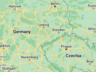 Map showing location of Limbach-Oberfrohna (50.85882, 12.76165)