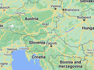 Map showing location of Limbuš (46.55361, 15.58361)