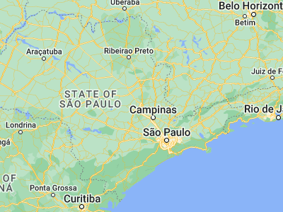 Map showing location of Limeira (-22.56472, -47.40167)