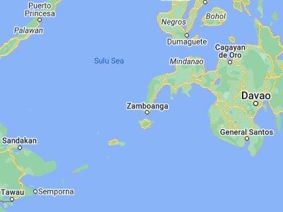 Map showing location of Limpapa (7.11972, 121.91056)