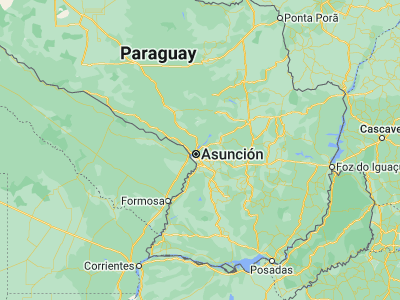 Map showing location of Limpio (-25.16611, -57.48562)