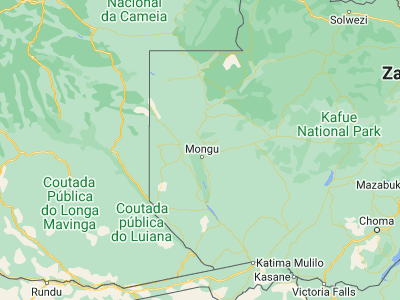 Map showing location of Limulunga (-15.09691, 23.13758)