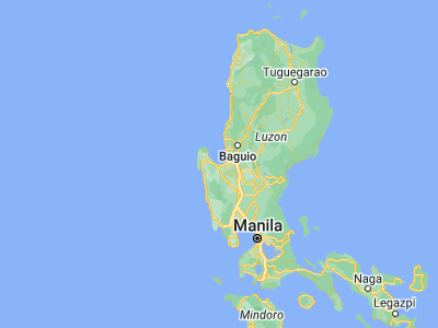 Map showing location of Lingayen (16.02182, 120.23194)