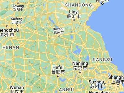 Map showing location of Lingcheng (33.53766, 117.53357)