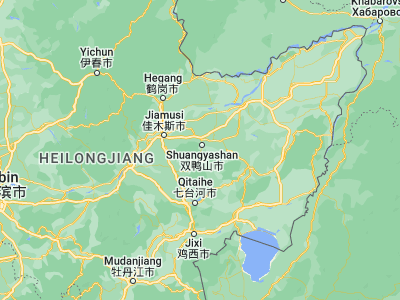 Map showing location of Lingdong (46.56694, 131.14528)