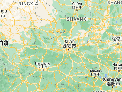 Map showing location of Lingyuan (34.50222, 108.34926)