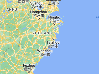 Map showing location of Linhai (28.84815, 121.12807)