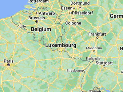 Map showing location of Lintgen (49.71583, 6.13361)