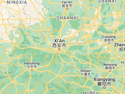 Map showing location of Lintong (34.37803, 109.20892)