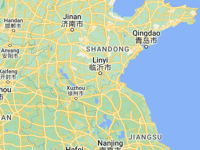 Map showing location of Linyi (35.06306, 118.34278)