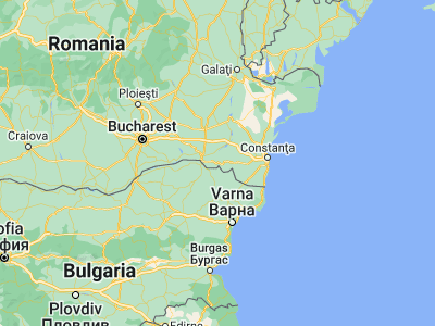 Map showing location of Lipniţa (44.1, 27.6)