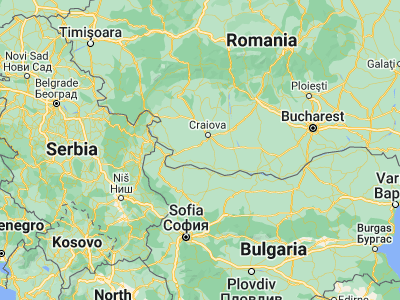 Map showing location of Lipovu (44.1, 23.63333)
