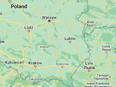 Map showing location of Lipsko (51.15954, 21.64933)