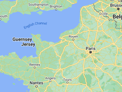 Map showing location of Lisieux (49.1466, 0.22925)