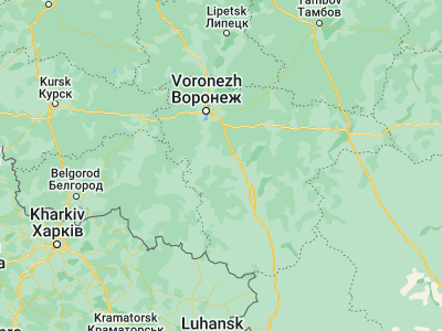Map showing location of Liski (50.98405, 39.51545)