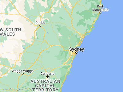 Map showing location of Lithgow (-33.48247, 150.13631)