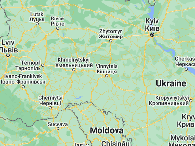 Map showing location of Lityn (49.32509, 28.08094)