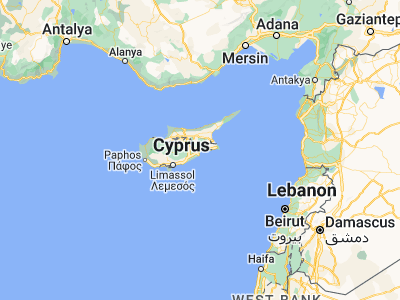 Map showing location of Livadhia (34.95417, 33.62917)