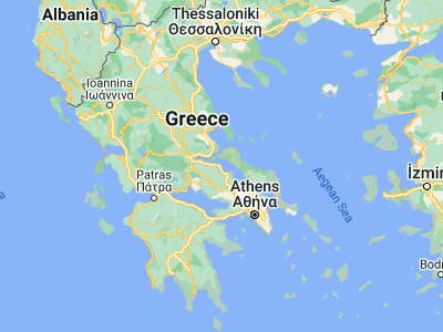 Map showing location of Livanátai (38.71667, 23.05)