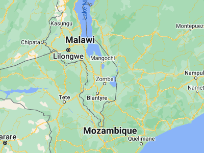 Map showing location of Liwonde (-15.06541, 35.23341)