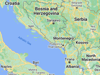 Map showing location of Ljubinje (42.9512, 18.08702)
