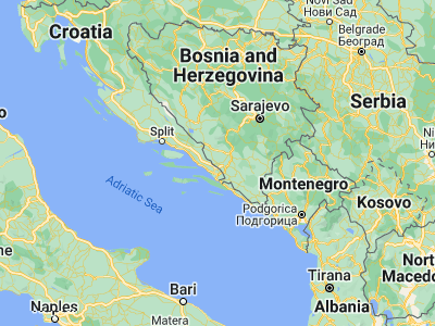 Map showing location of Ljubuški (43.19694, 17.545)