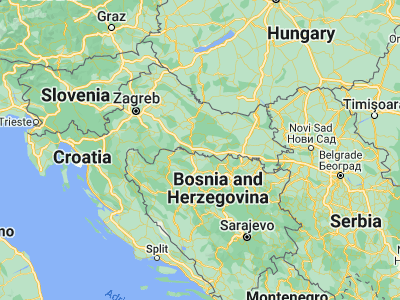 Map showing location of Ljupina (45.2175, 17.38278)