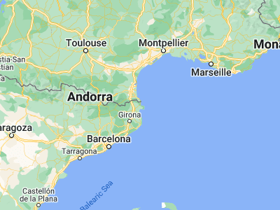 Map showing location of Llançà (42.36241, 3.15213)