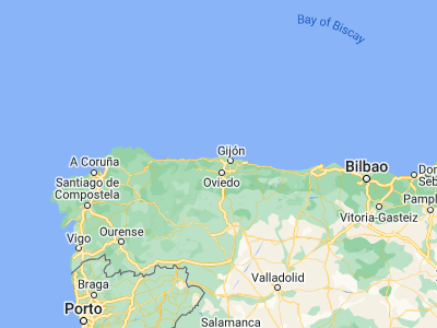 Map showing location of Llanera (43.46189, -5.9311)