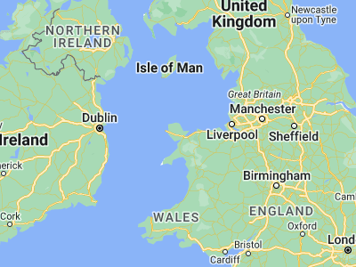 Map showing location of Llangefni (53.25561, -4.31063)