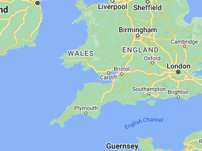 Map showing location of Llantwit Major (51.4107, -3.48632)