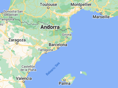 Map showing location of Lliçà d'Amunt (41.61667, 2.23333)
