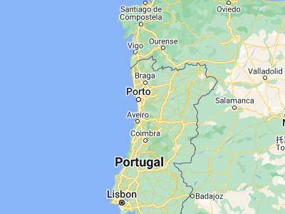 Map showing location of Lobão (40.98664, -8.48566)