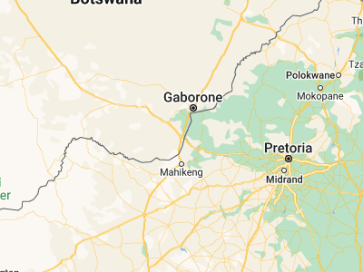 Map showing location of Lobatse (-25.22435, 25.67728)