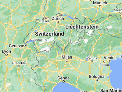 Map showing location of Locarno (46.17086, 8.79953)