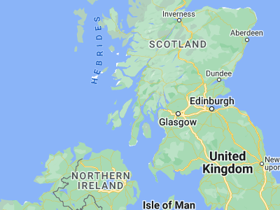 Map showing location of Lochgilphead (56.03796, -5.43206)