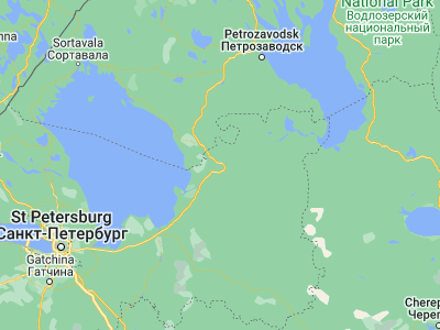 Map showing location of Lodeynoye Pole (60.726, 33.55306)