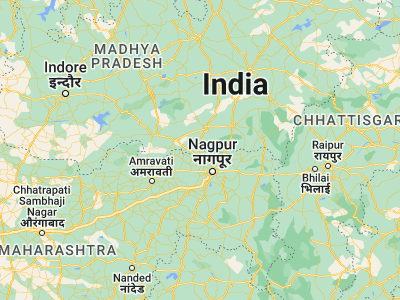 Map showing location of Lodhīkhedā (21.58333, 78.83333)