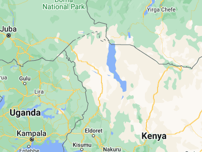 Map showing location of Lodwar (3.11911, 35.59727)