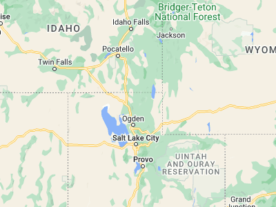 Map showing location of Logan (41.73549, -111.83439)