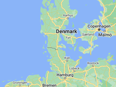 Map showing location of Løjt Kirkeby (55.08333, 9.46667)
