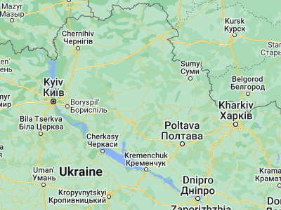 Map showing location of Lokhvytsya (50.36776, 33.26024)