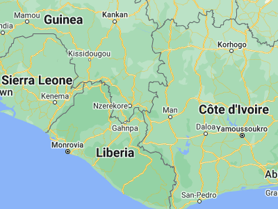 Map showing location of Lola (7.8, -8.53333)