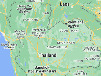 Map showing location of Lom Sak (16.77983, 101.24225)
